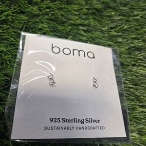 Boma Silver Earrings - Elegant Sterling Silver Design